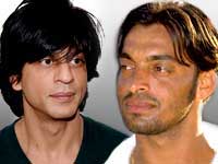 Shahrukh and Shoaib Akhtar Shahrukh and Shoaib Akhtar