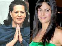 Katrina Kaif, Sonia Gandhi Katrina Kaif, Sonia Gandhi