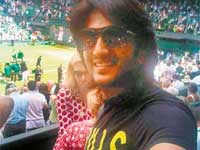 Riteish in Wimbeldon Stadium Riteish in Wimbeldon Stadium