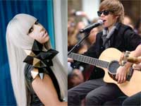 Justin Bieber and Lady Gaga Justin Bieber and Lady Gaga