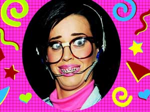 Katy Perry's nerd look Katy Perry's nerd look