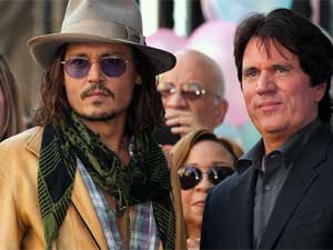 Johnny Depp and Rob Marshall Johnny Depp and Rob Marshall