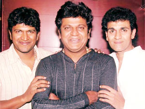 Raghavendra, Shivaraj and Puneet Rajkumar Raghavendra, Shivaraj and Puneet Rajkumar
