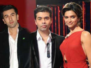 Ranbir Kapoor, Karan Johar and Deepika Padukone Ranbir Kapoor, Karan Johar and Deepika Padukone