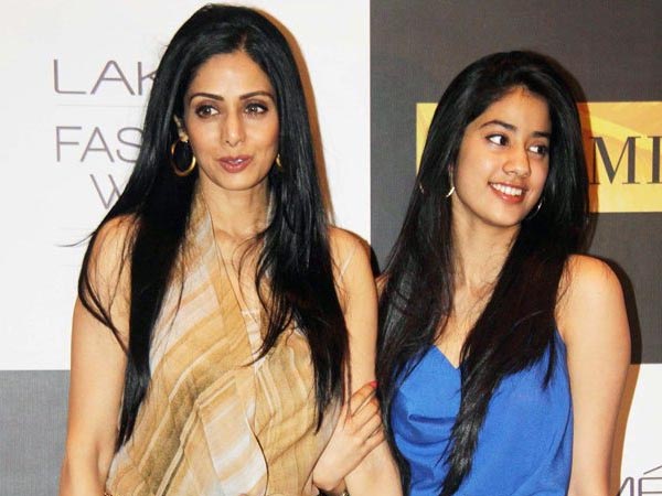 Image result for jhanvi with Sridevi