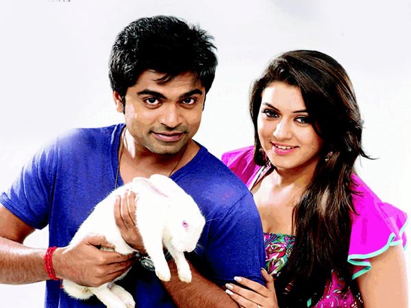 Silambarasan and Hansika Motwani Silambarasan and Hansika Motwani
