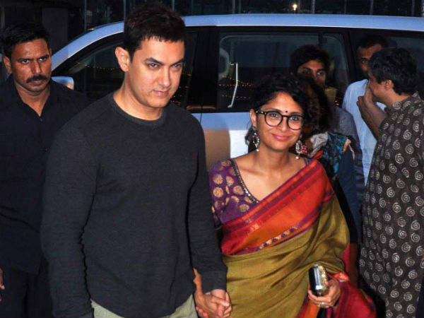 Aamir Khan-Kiran Rao At Star Parivaar Awards 2014 Red Carpet