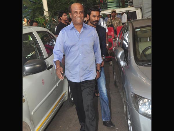 Rajinikanth and Dhanush