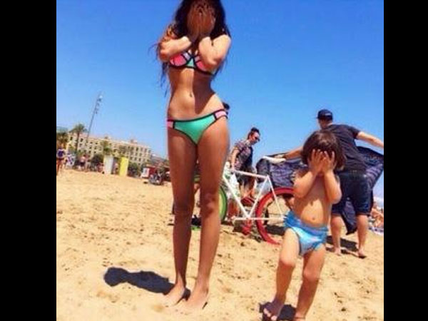 Oh My God! SRK's Daughter Suhana Khan Spotted In A Bikini With AbRam, On The Beach [PICS]
