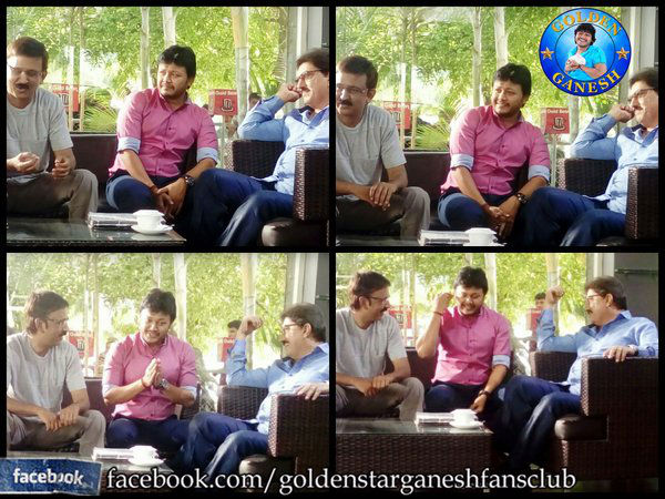 Hatrick Hero Visits The Sets Of Ganesh's 'Gandu Endare Gandu'! Hatrick Hero Visits The Sets Of Ganesh's 'Gandu Endare Gandu'!