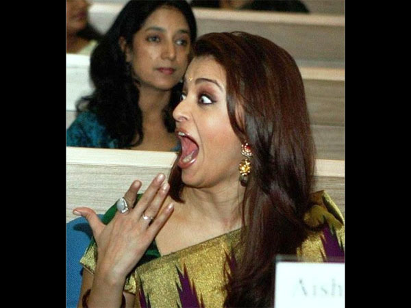 So Funny! 15 Pics Of Aishwarya Rai Clicked When She Was Not Ready