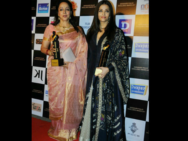 Aishwarya With Hema Malini