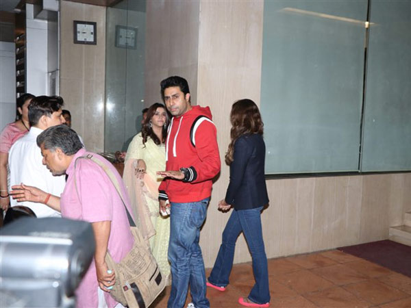 Abhishek Bachchan Attends Ekta's Baby's Naming Ceremony
