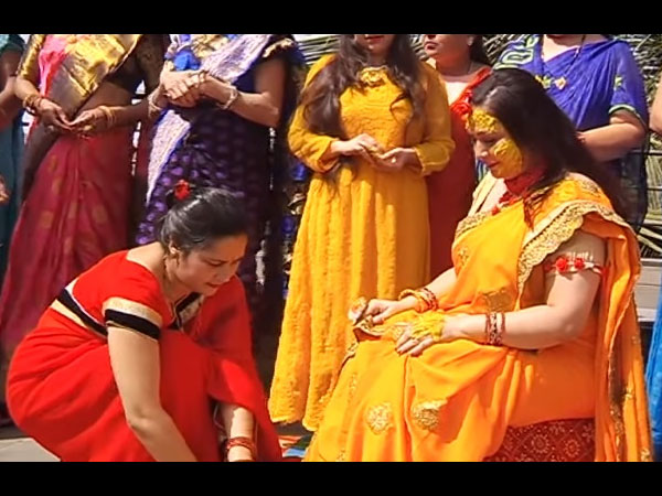 Surbhi Looked Beautiful At Haldi Ceremony