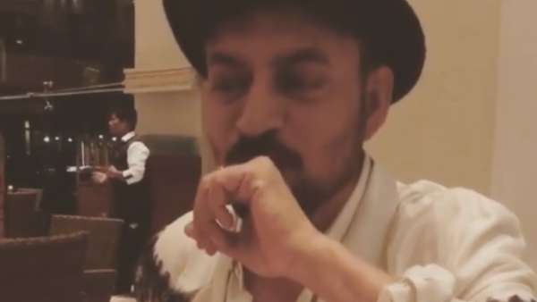 Irrfan Khan Enjoying Pani Puri