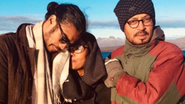 Irrfan Khan With Wife Sutapa And Son Babil