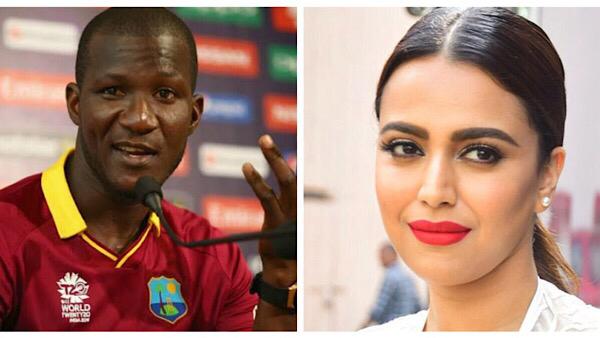 Swara Reacts To Use Of Racial Slurs Against Cricketer Darren Swara Reacts To Use Of Racial Slurs Against Cricketer Darren