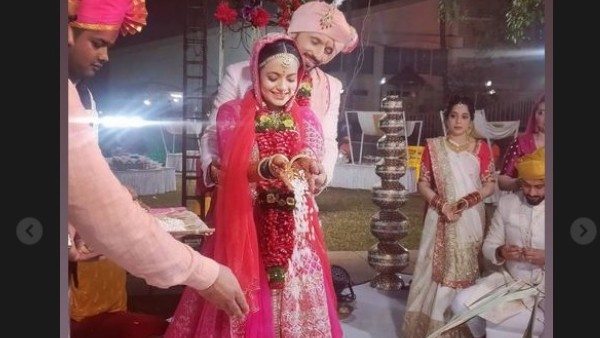 In Pic: Nidhi & Punit Performing Wedding Ritual