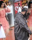Khushi Kapoor spotted in CUTE peach dress during monsoon
