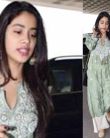 Jhanvi Kapoor looks COOL in her 'Lakhnavi Kurta' at Airport