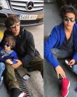 Shahrukh Khan ENJOYS with Son Aryan Khan & Abram Khan at Barcelona