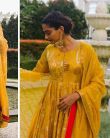 Sonam Kapoor opts for Traditional Yellow Anarkali for her Indonesia vacations