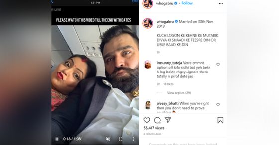 Divya Bhatnagar's husband Gagan shared the video amidst allegations of