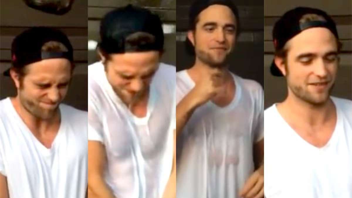 Robert Pattinson Ice Bucket Challenge Robert Pattinson Zac Efron Robert Pattion Ice