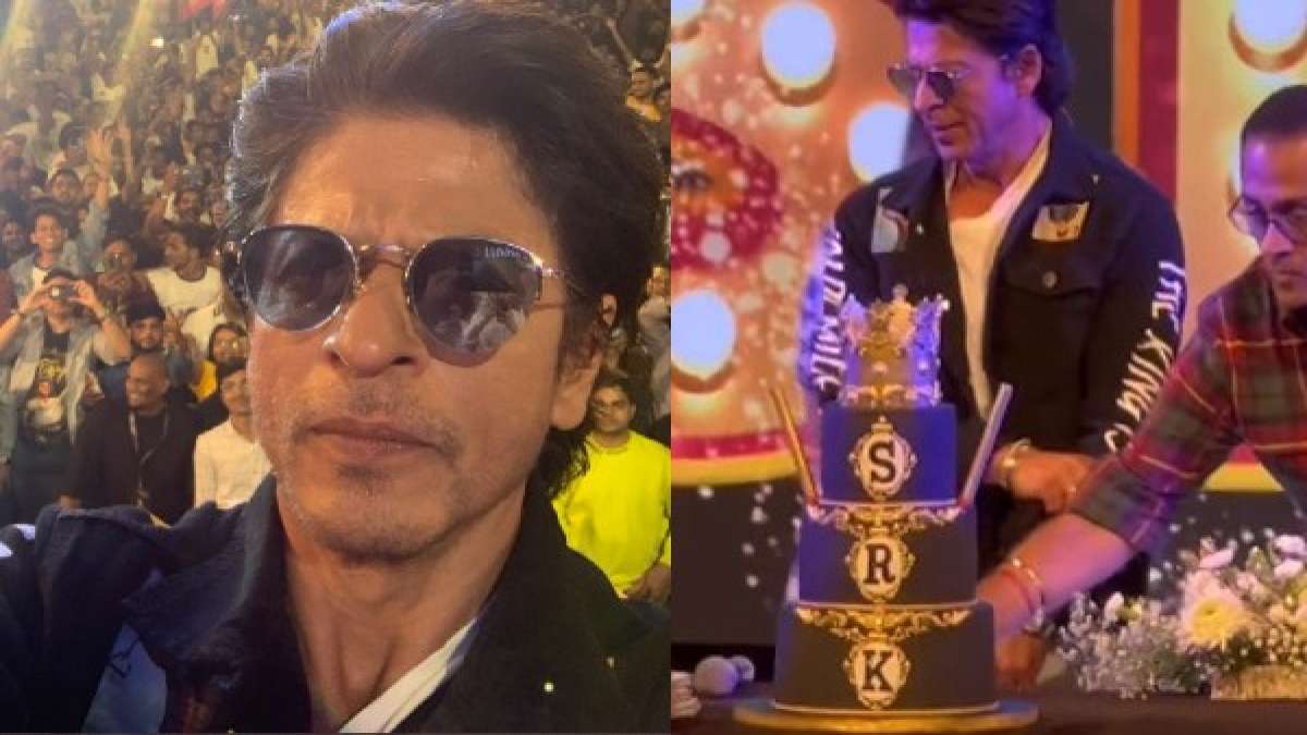 SRK’s Birthday Celebrations With Fans: Superstar Cuts Cake; Dances To ‘Chaiyya Chaiyya’ [VIDEOS]