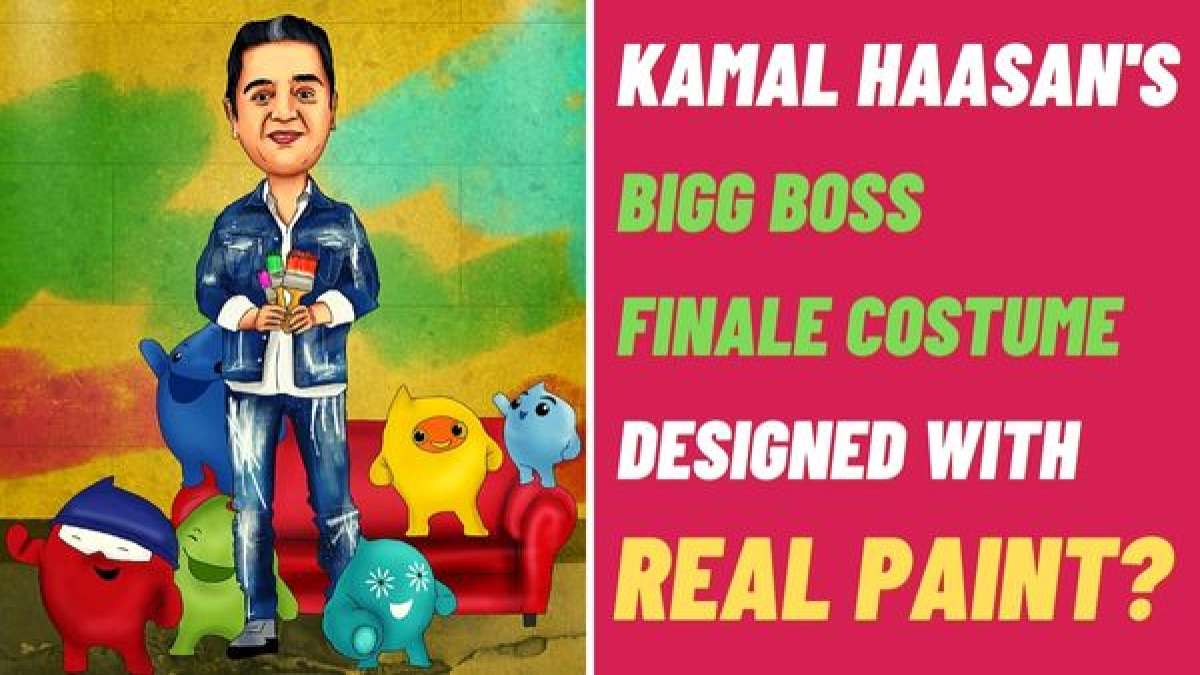 Bigg Boss Tamil 6 Finale Kamal Haasan's Costume Designed With Paint