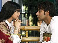 Ajay Devgan and Ayesha Takia Ajay Devgan and Ayesha Takia