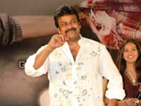 Chiru at the Jalsa Audio Launch Chiru at the Jalsa Audio Launch