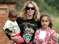 Madonna with her children Madonna with her children