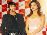 Sreesanth with Priyanka Chopra Sreesanth with Priyanka Chopra