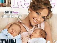 JLo with her twins on Peoples magazine JLo with her twins on Peoples magazine