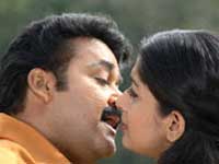 Meera Jamine kissing Mohanlal Meera Jamine kissing Mohanlal