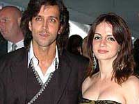 Hrithik Roshan and wife Suzanne Hrithik Roshan and wife Suzanne