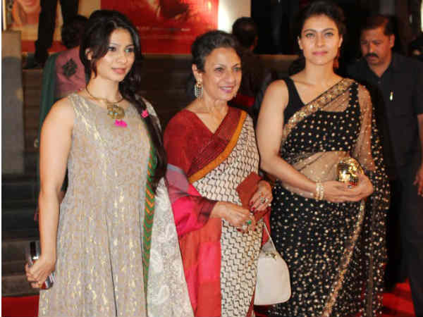 Tanuja With Daughters - Kajol And Tanisha