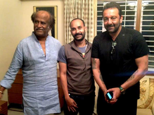 Sanjay Dutt With Rajinikanth In Chennai