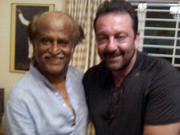 Sanjay Dutt With Rajinikanth In Chennai