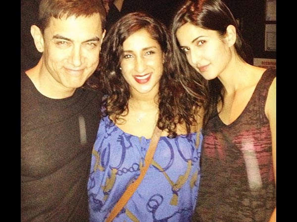 Katrina, Aamir With Fan