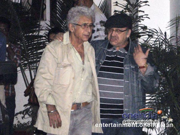 Naseeruddin Shah Came With His Family For The Screening