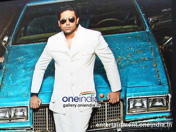 Abhi With a Blue Vintage Car