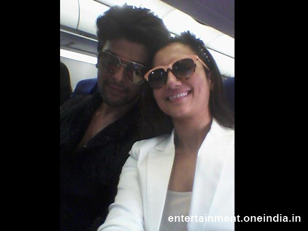 New Year Celebrations of Bollywood Celebrities - Kushal Tandon And Big Boss Winner Gauhar Khan 