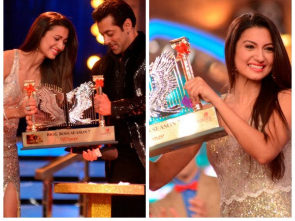 Gauhar Khan Winning...