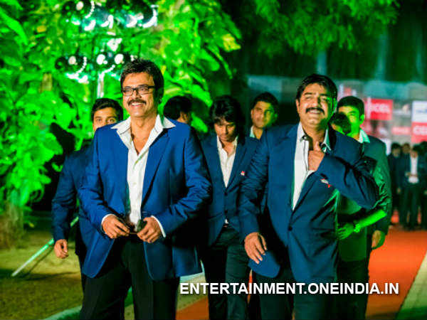 Venkatesh And Srikanth At CCl 2014 Launch