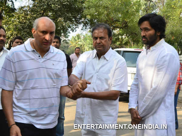 Mohan Babu And Manchu Vishnu's Last Respect To ANR 