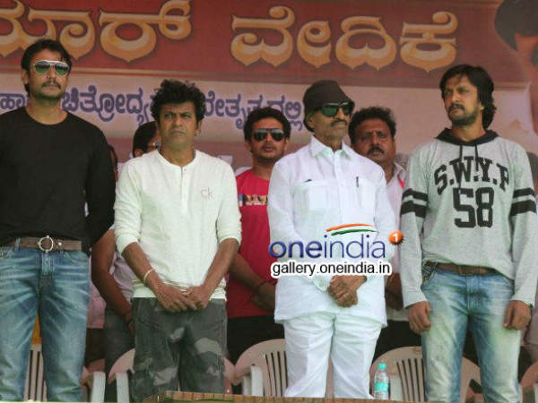 Darshan, Shivaraj Kumar, Vatal Nagraj And Sudeep