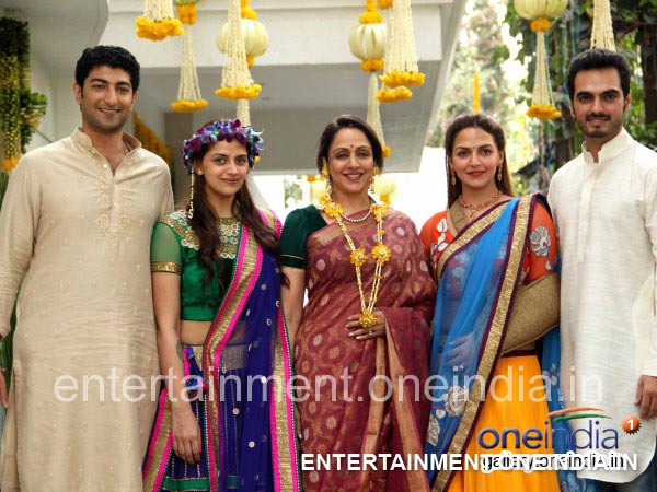 Hema Malini With Her Family