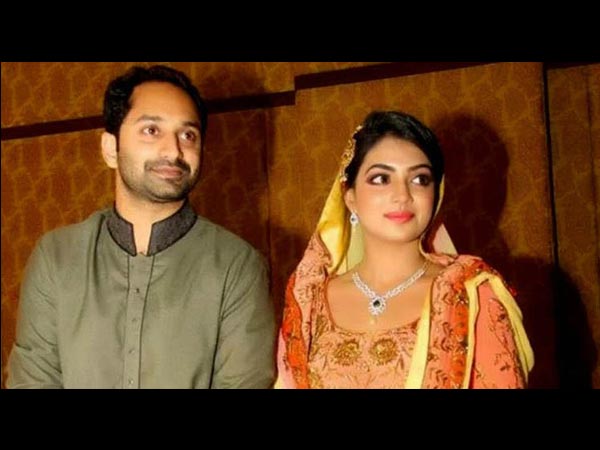 Fahad Fazil, Nazriya Nazim At Engagement Function